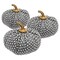 Edge Collections - Gray - Polka Dot Pumpkin Decor - 3 Set